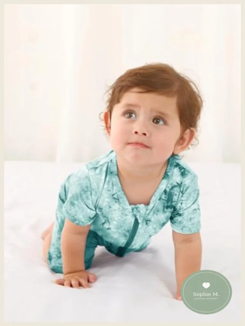 Baby Bamboo Viscose Tie Dye 3-Piece Romper Pajama Set | Premium Soft Rayon &